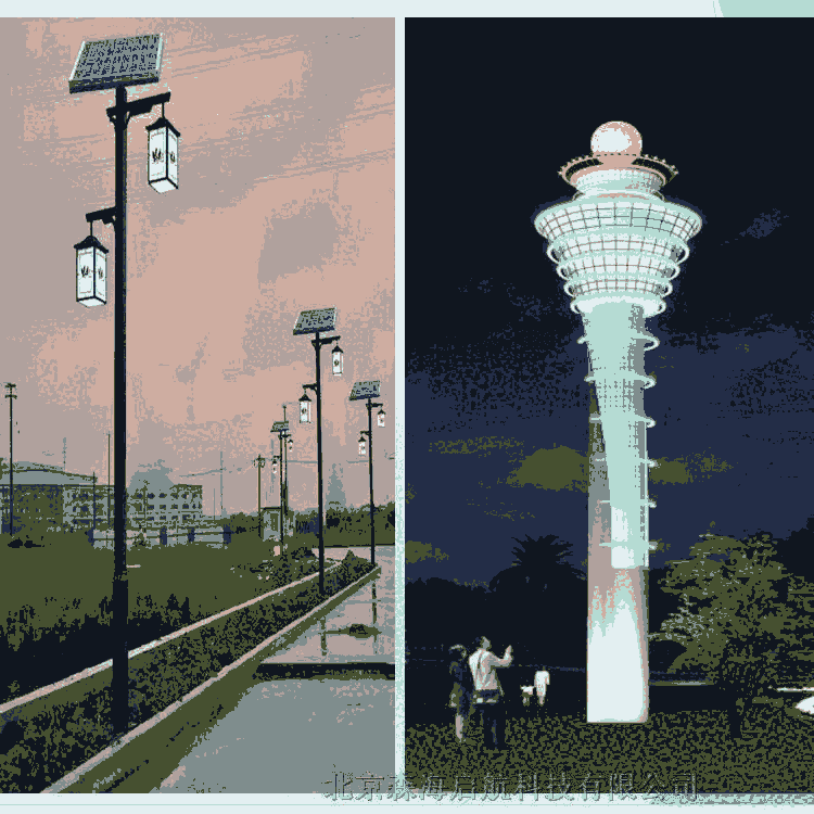 供應別墅太陽能景觀燈 庭院燈 現貨供應  3-6米路燈