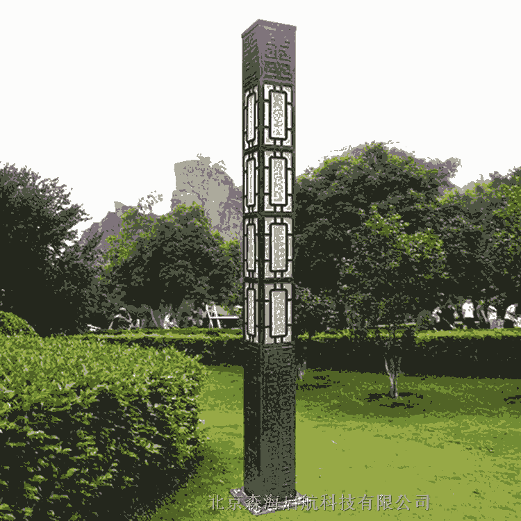 4米鋰電池LED光源太陽能一體燈可定制價格優惠